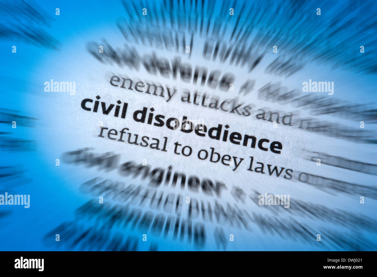 Civil Disobedience Stock Photo