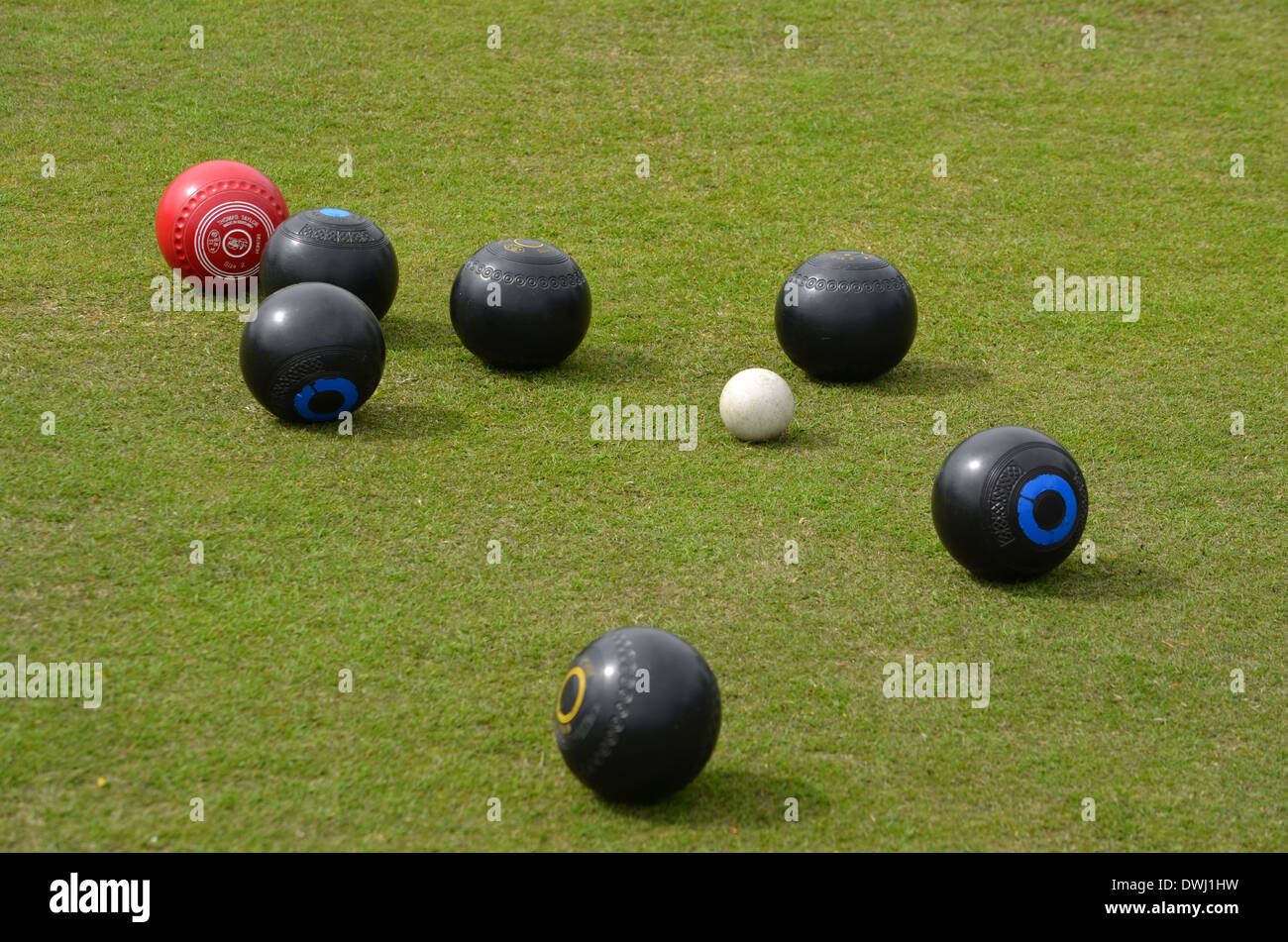 Game of bowls Stock Photo