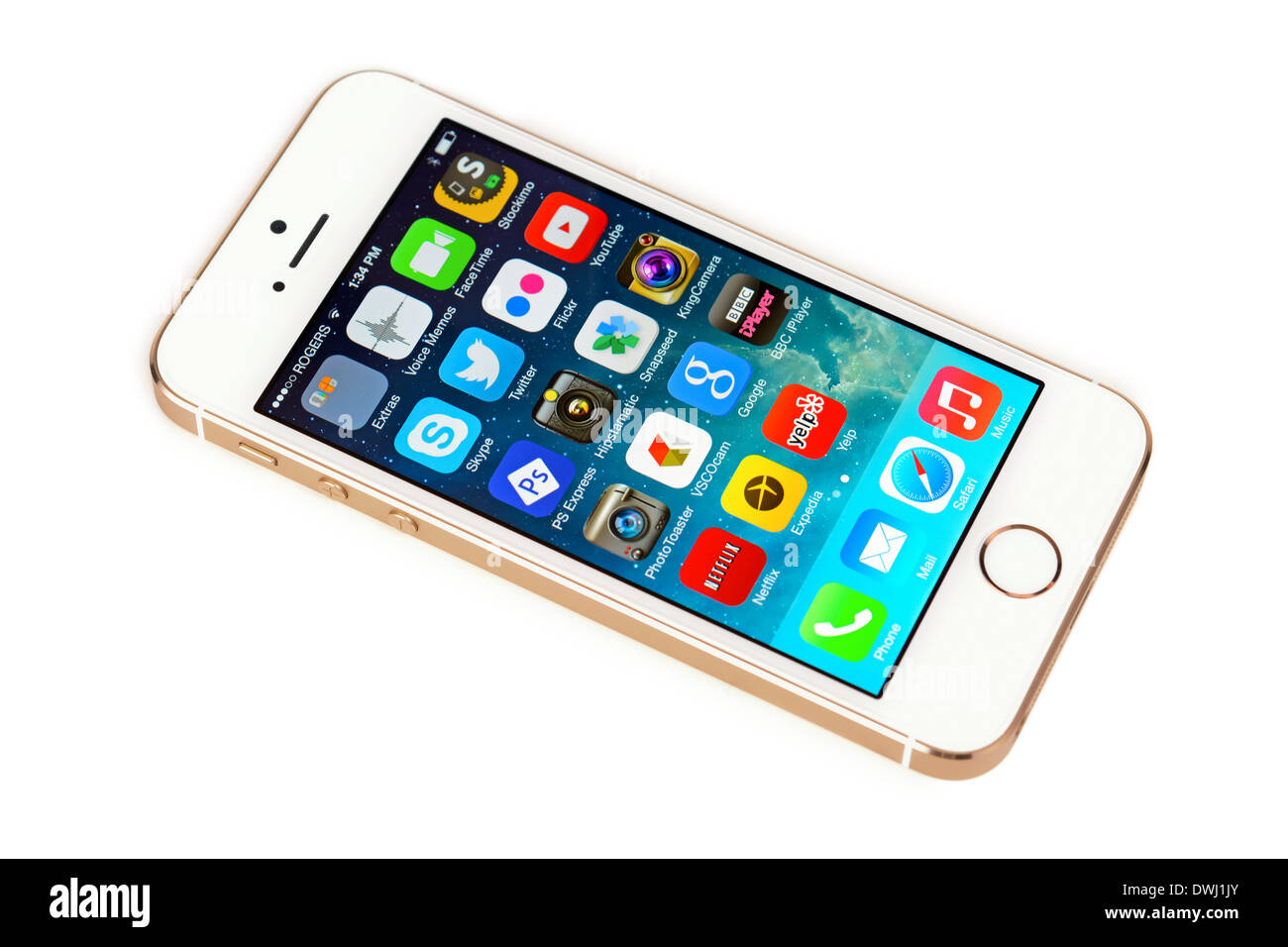 dat is alles Moreel Vuiligheid iPhone 5S White Gold, Champagne Apple iPhone 5 S Stock Photo - Alamy