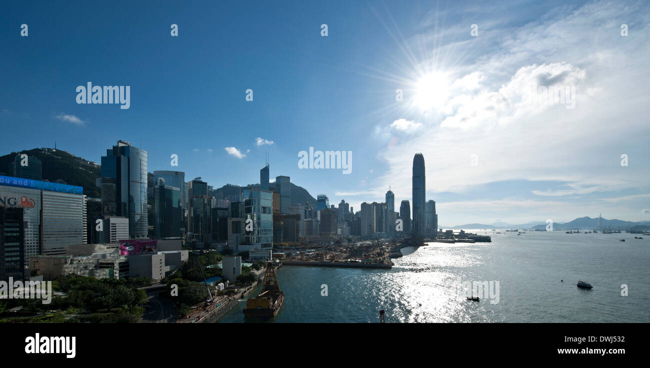 Hong Kong Central skyline Stock Photo