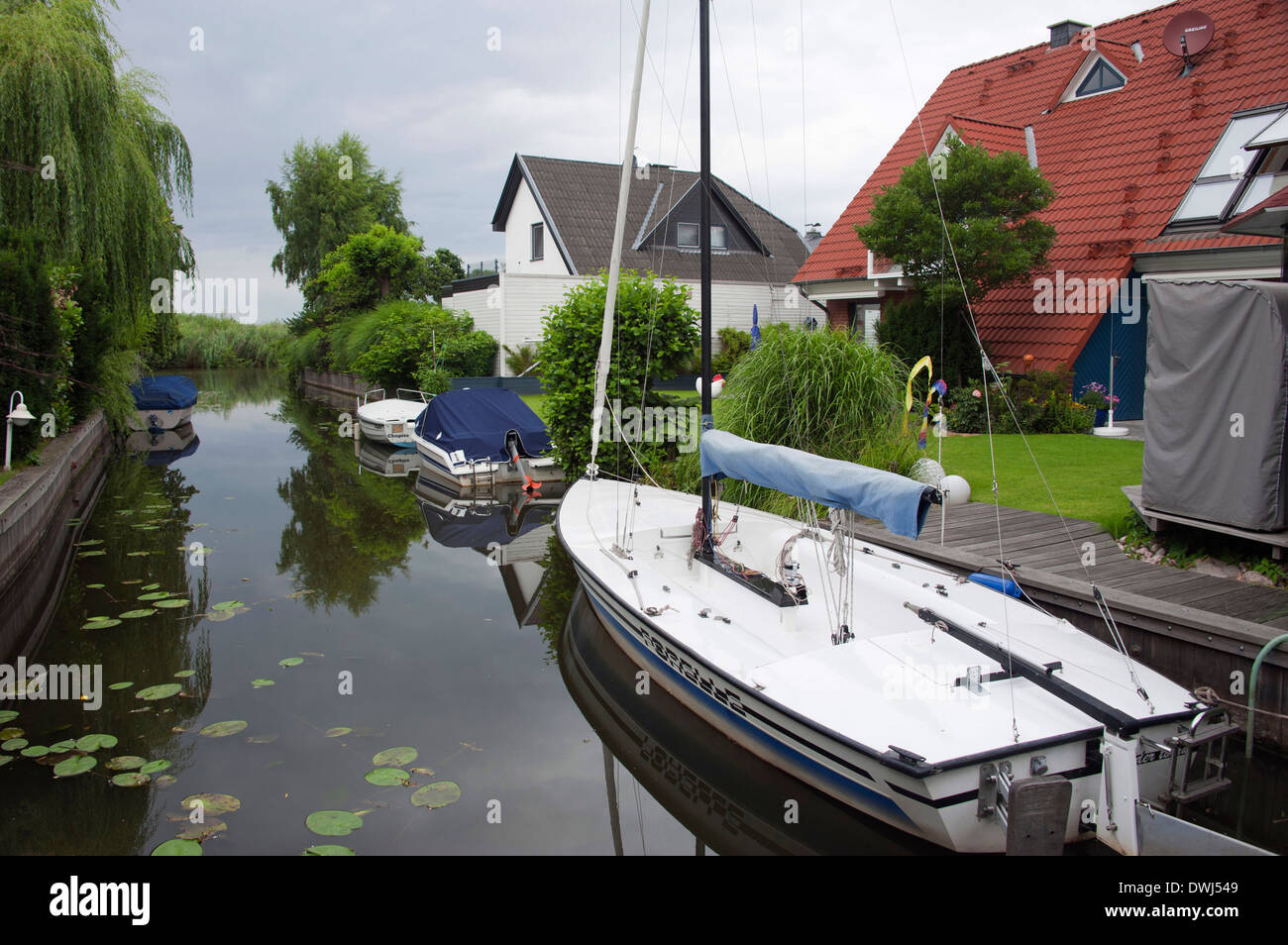 Boats, Wunstorf Stock Photo
