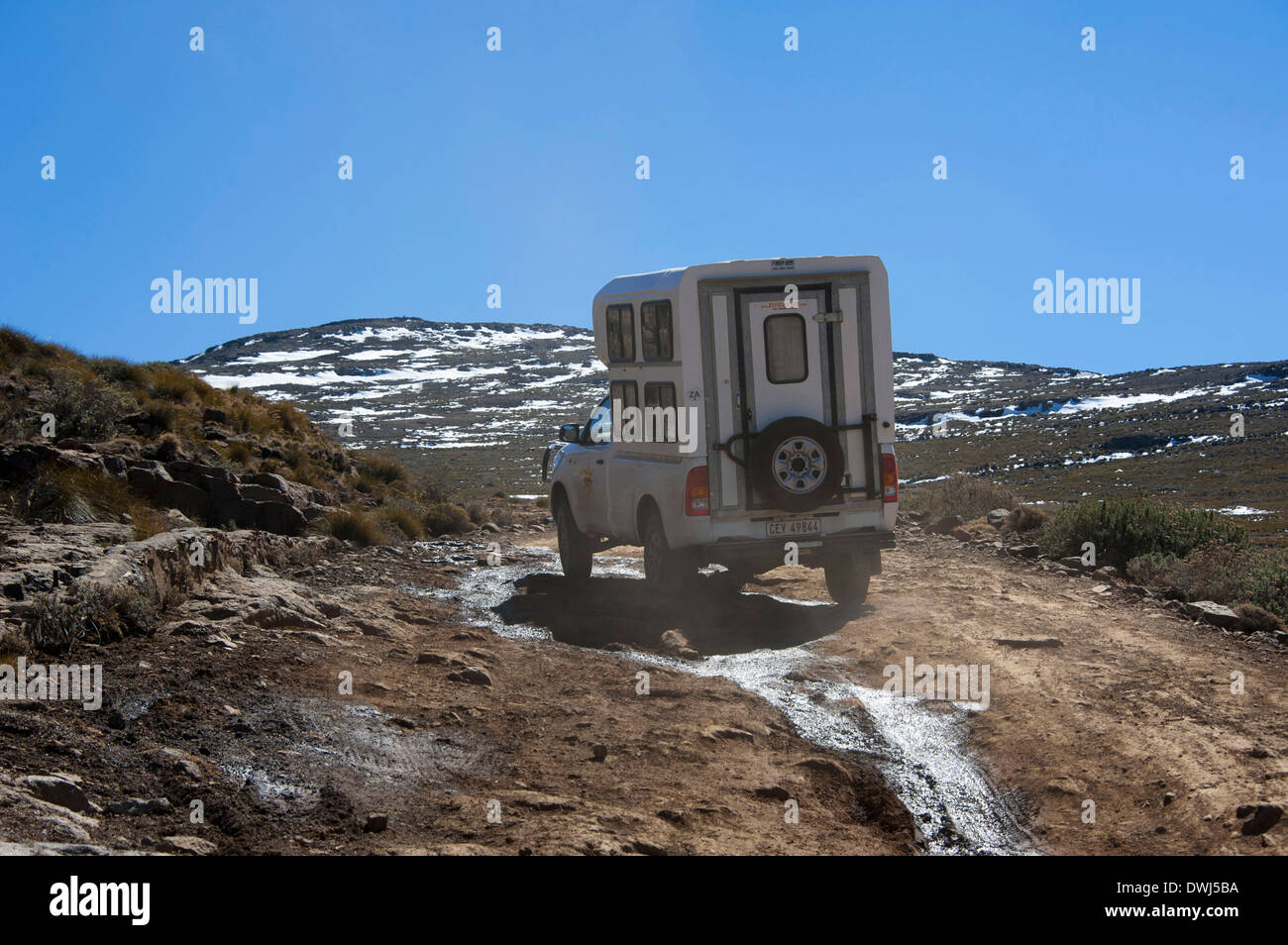 Offroad camper Stock Photo