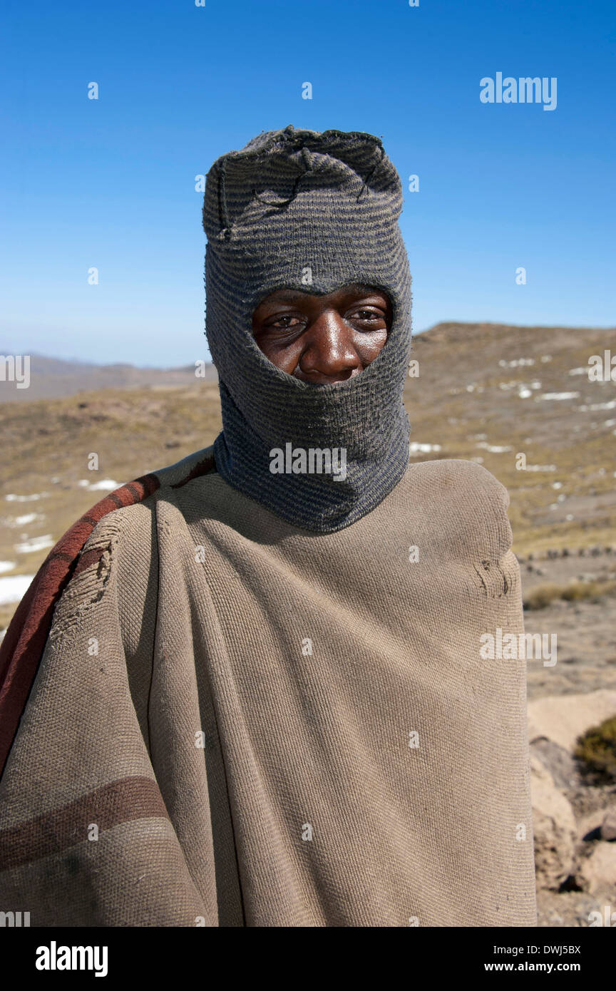Man, Lesotho Stock Photo