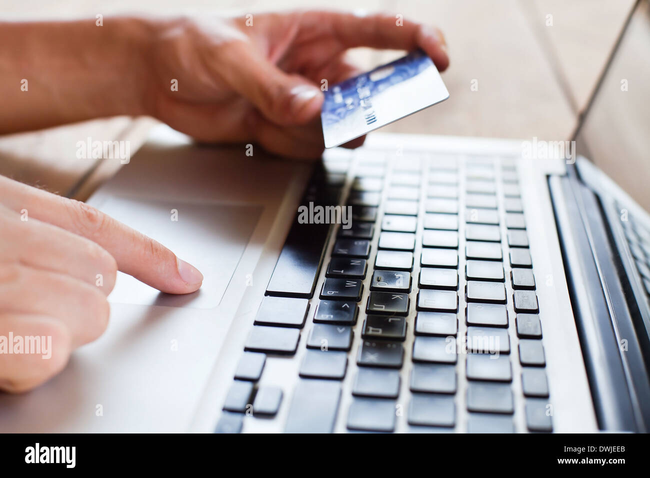 pay online Stock Photo