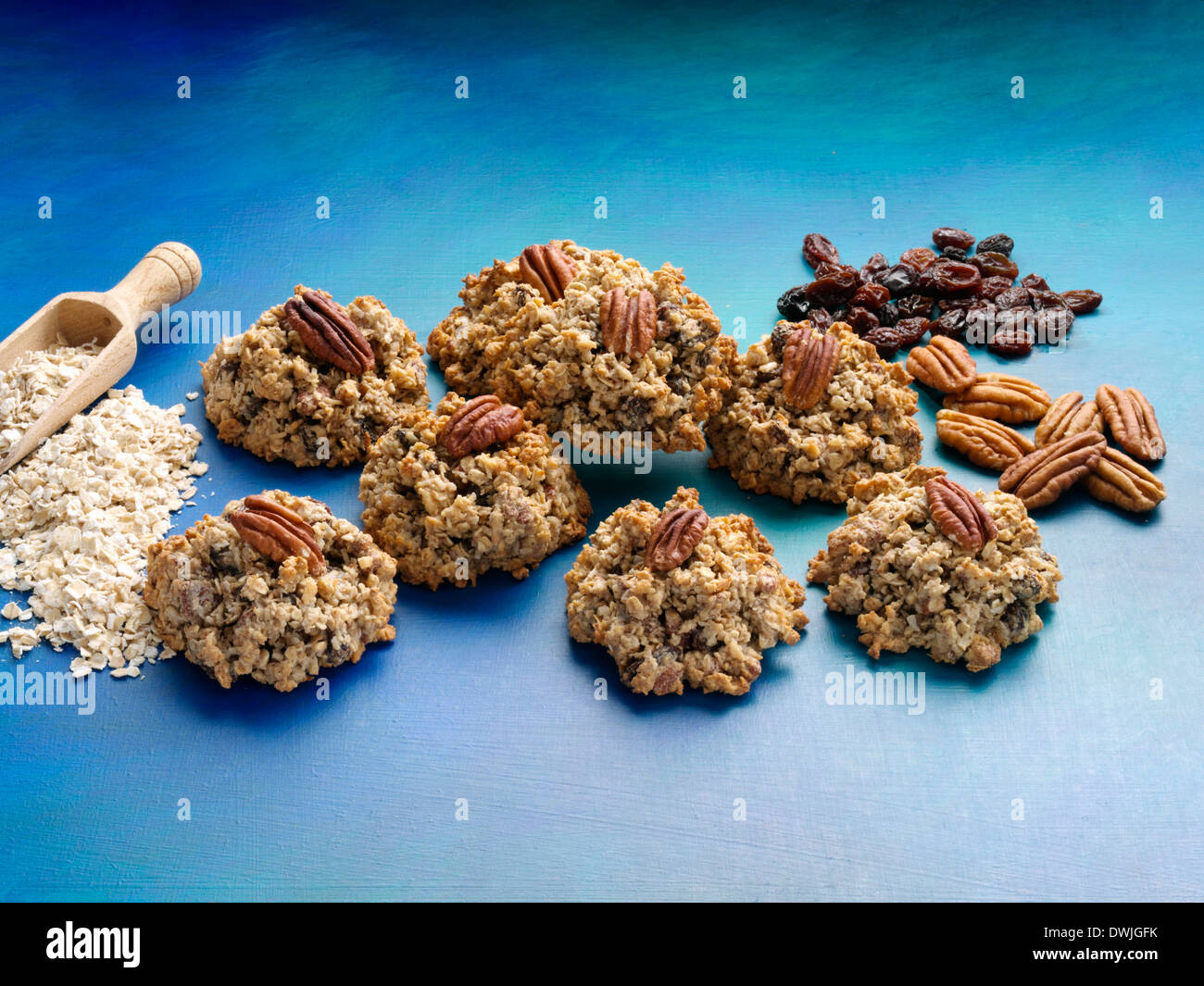 Oat cluster cookies Stock Photo Alamy
