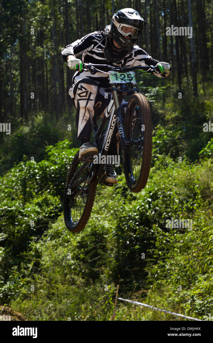 Mountain Biking Images XC DH Cross country and downhill Stock Photo