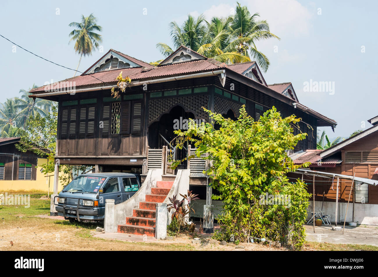 A traditional Malay house Stock Photo