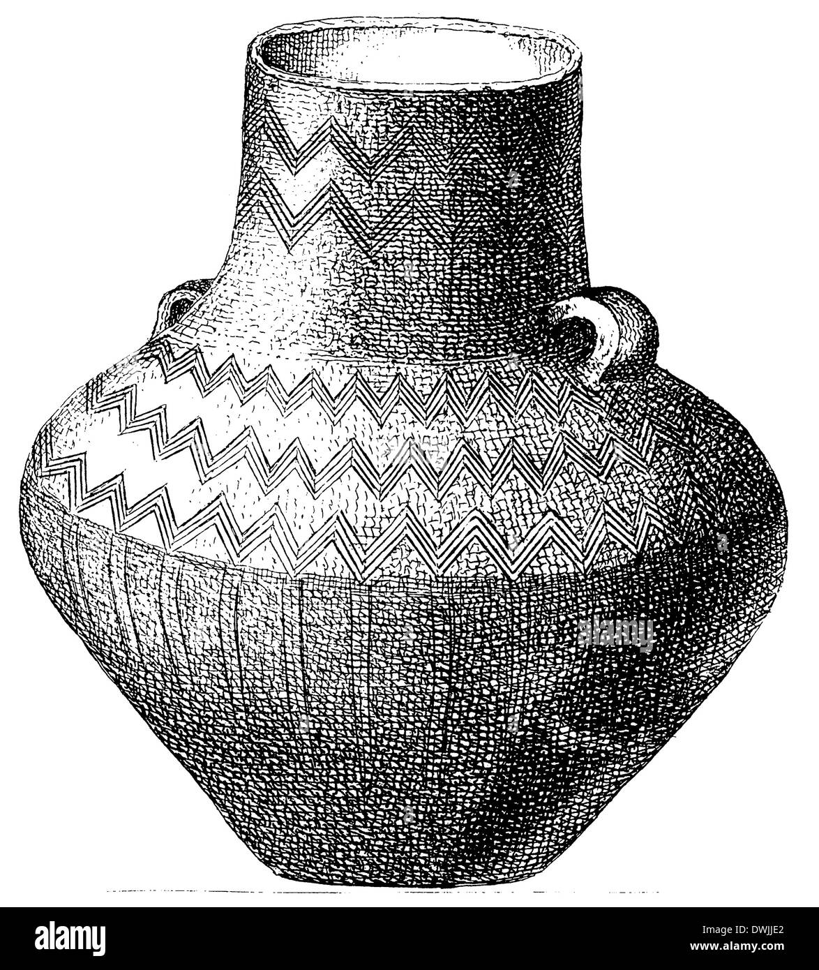 Stone Age clay pot Stock Photo Alamy