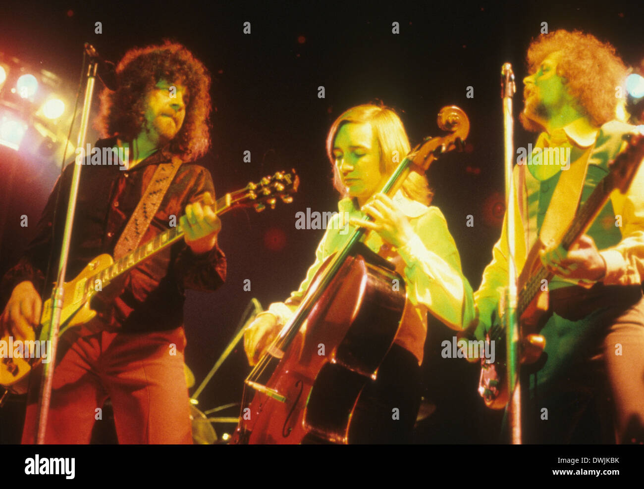 ELO UK rock group about 1973. Photo Van Houten Stock Photo