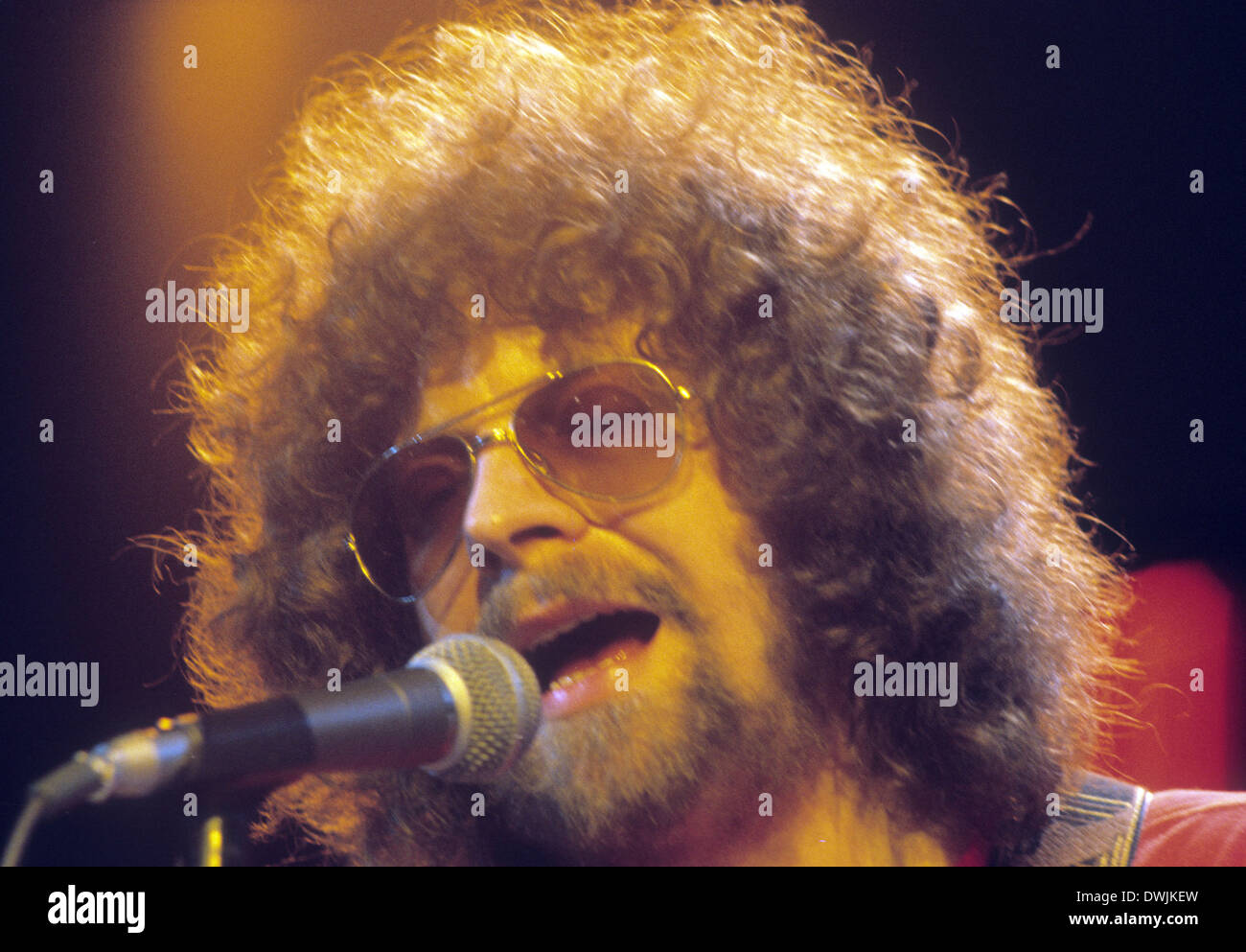 ELO UK rock group with Jeff Lynne in 1978 Stock Photo