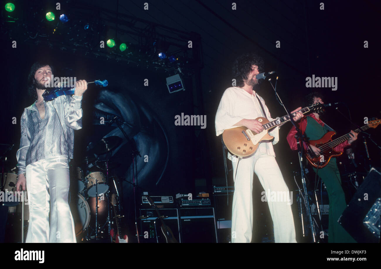 ELO UK rock group in 1976. Photo Jeffrey Mayer Stock Photo