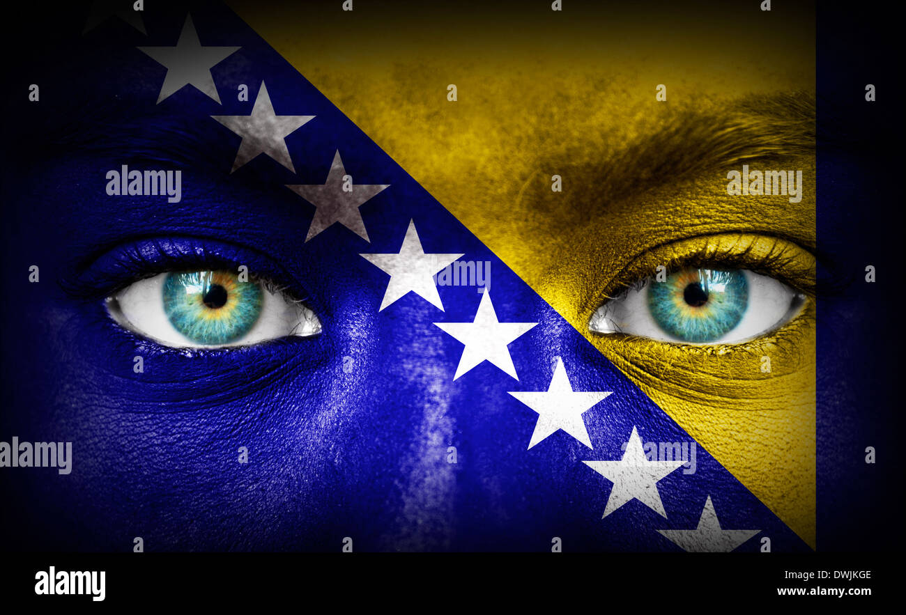 Bosnia flag football hi-res stock photography and images - Alamy