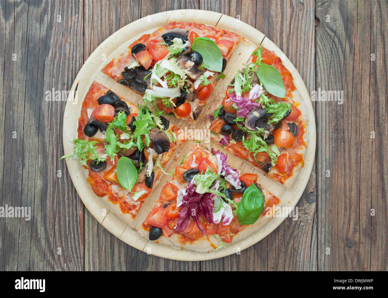 Stone baked pizza Stock Photo Alamy