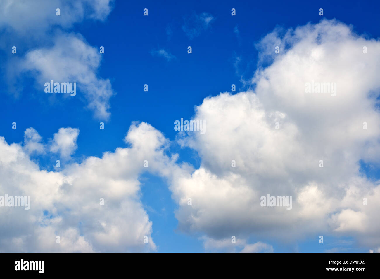 Blue sky with white clouds, natural abstract background Stock Photo - Alamy