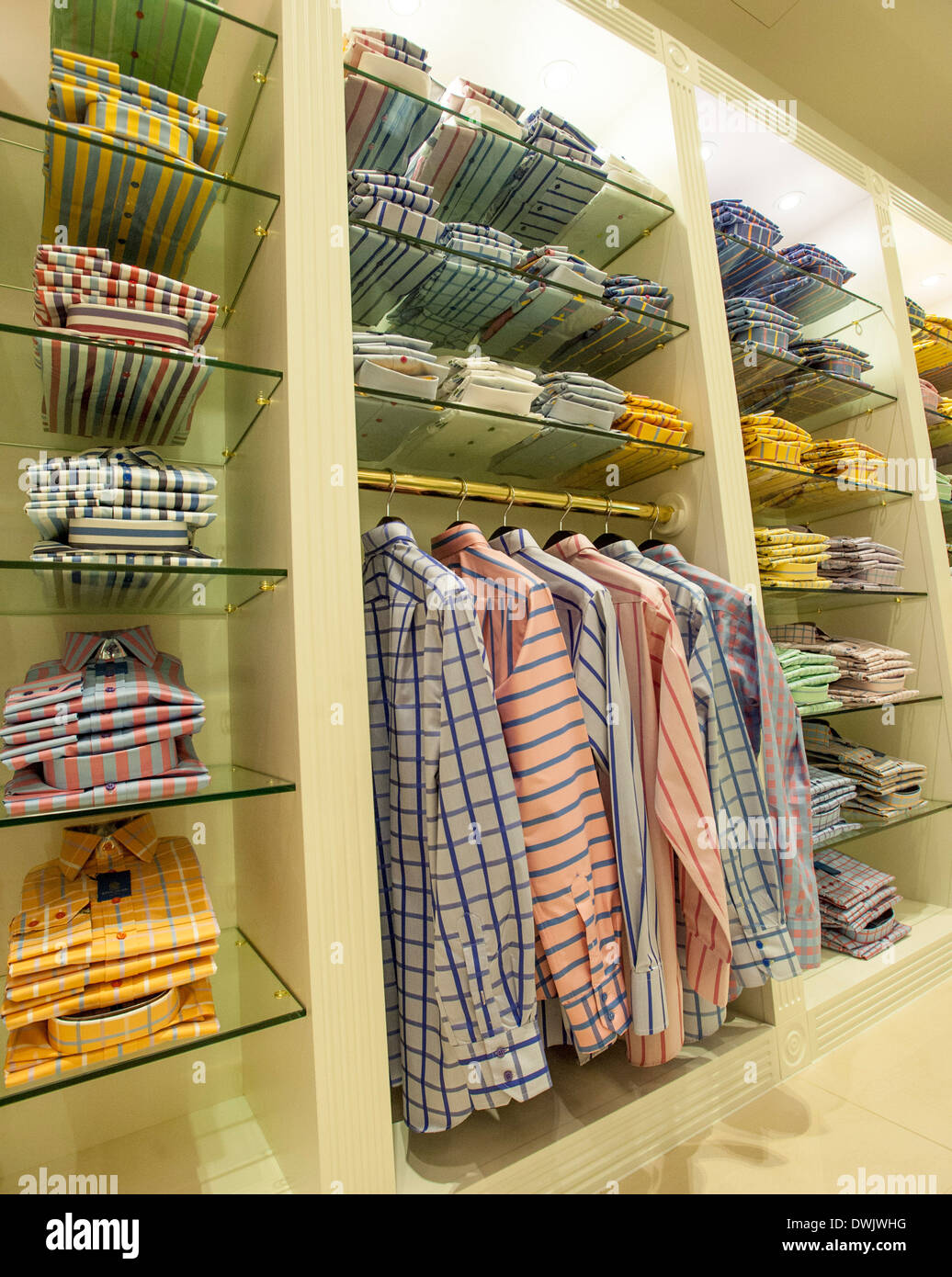Newly opened Grosvenor Shirts Jermyn street store. Bespoke tailored