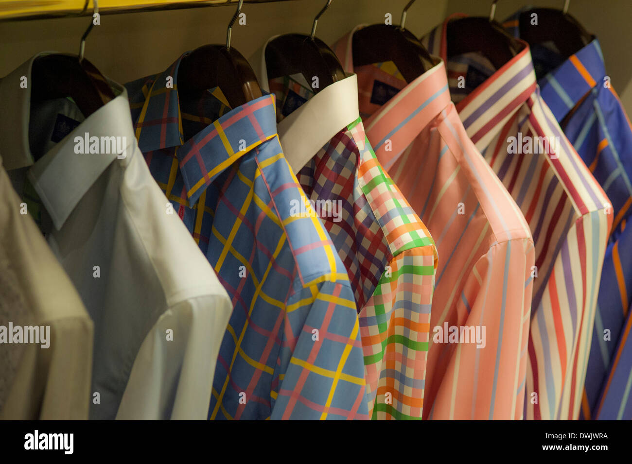 Newly opened Grosvenor Shirts Jermyn street store. Bespoke tailored shirts  in the vein of the more modern designers of Saville R Stock Photo - Alamy