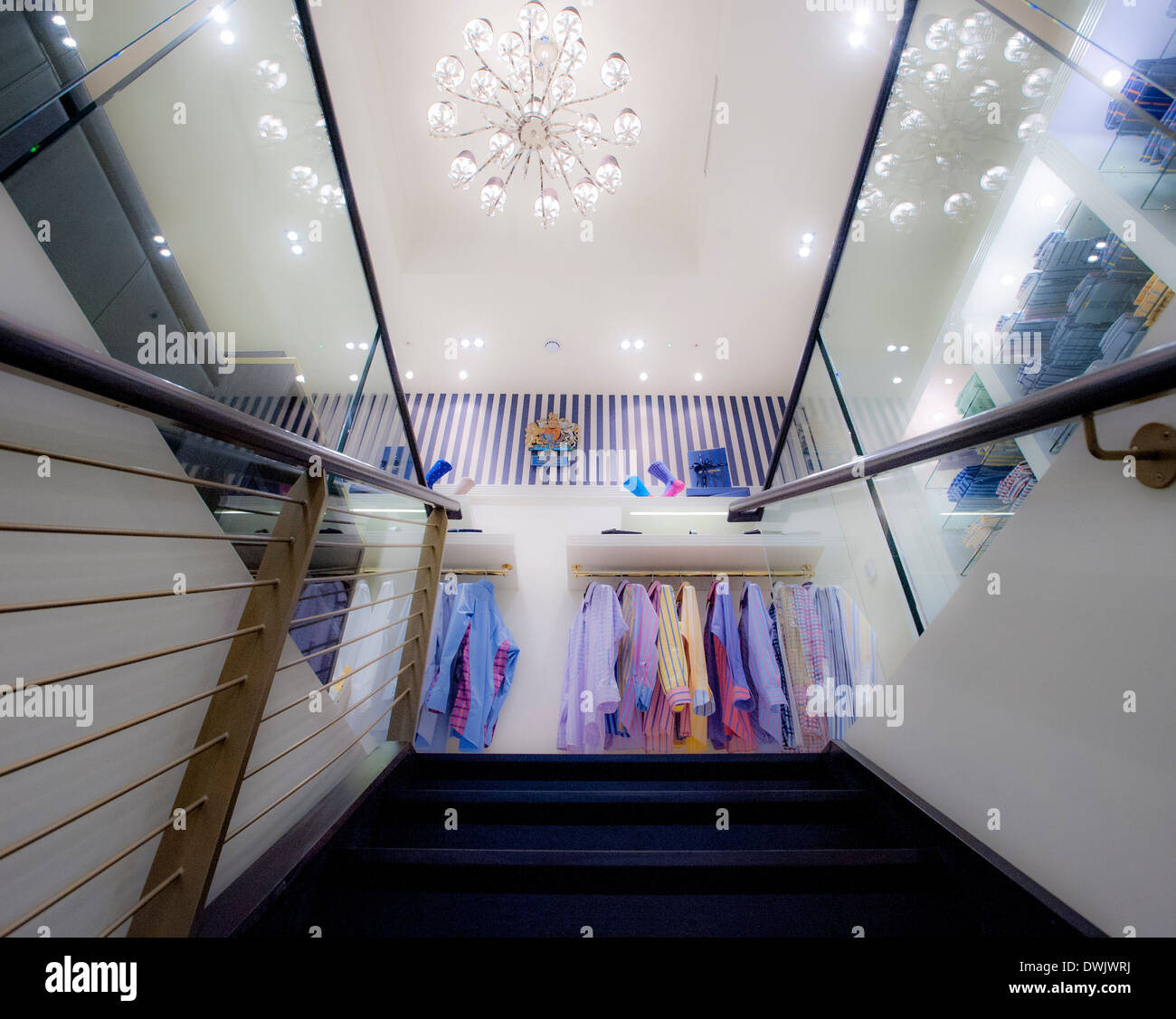 Newly opened Grosvenor Shirts Jermyn street store. Bespoke tailored