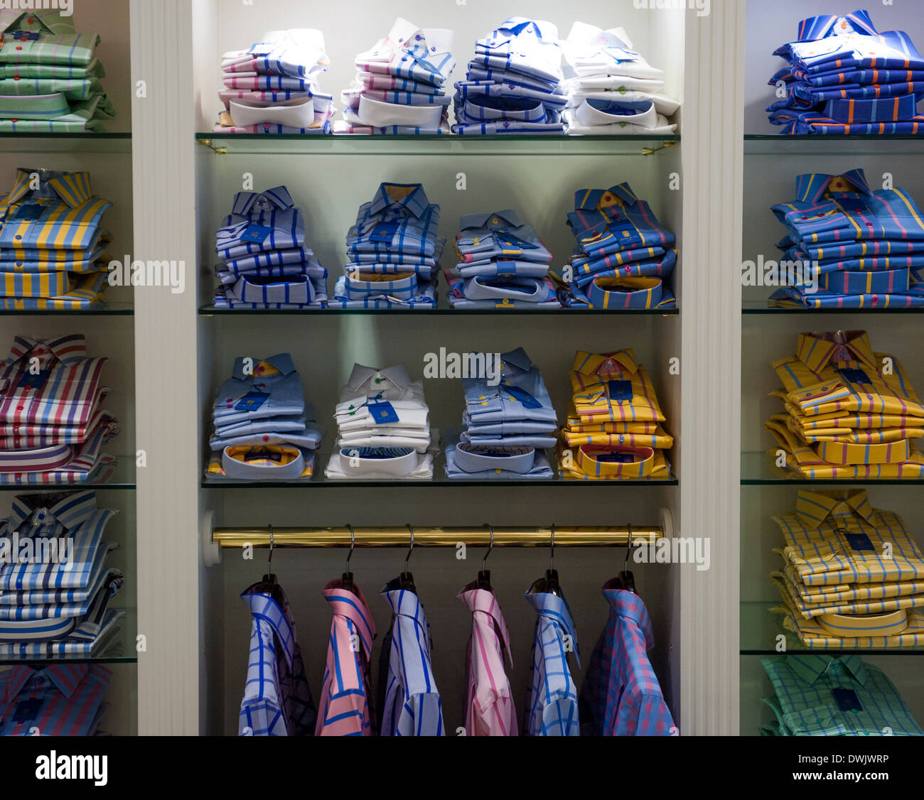 Newly opened Grosvenor Shirts Jermyn street store. Bespoke tailored