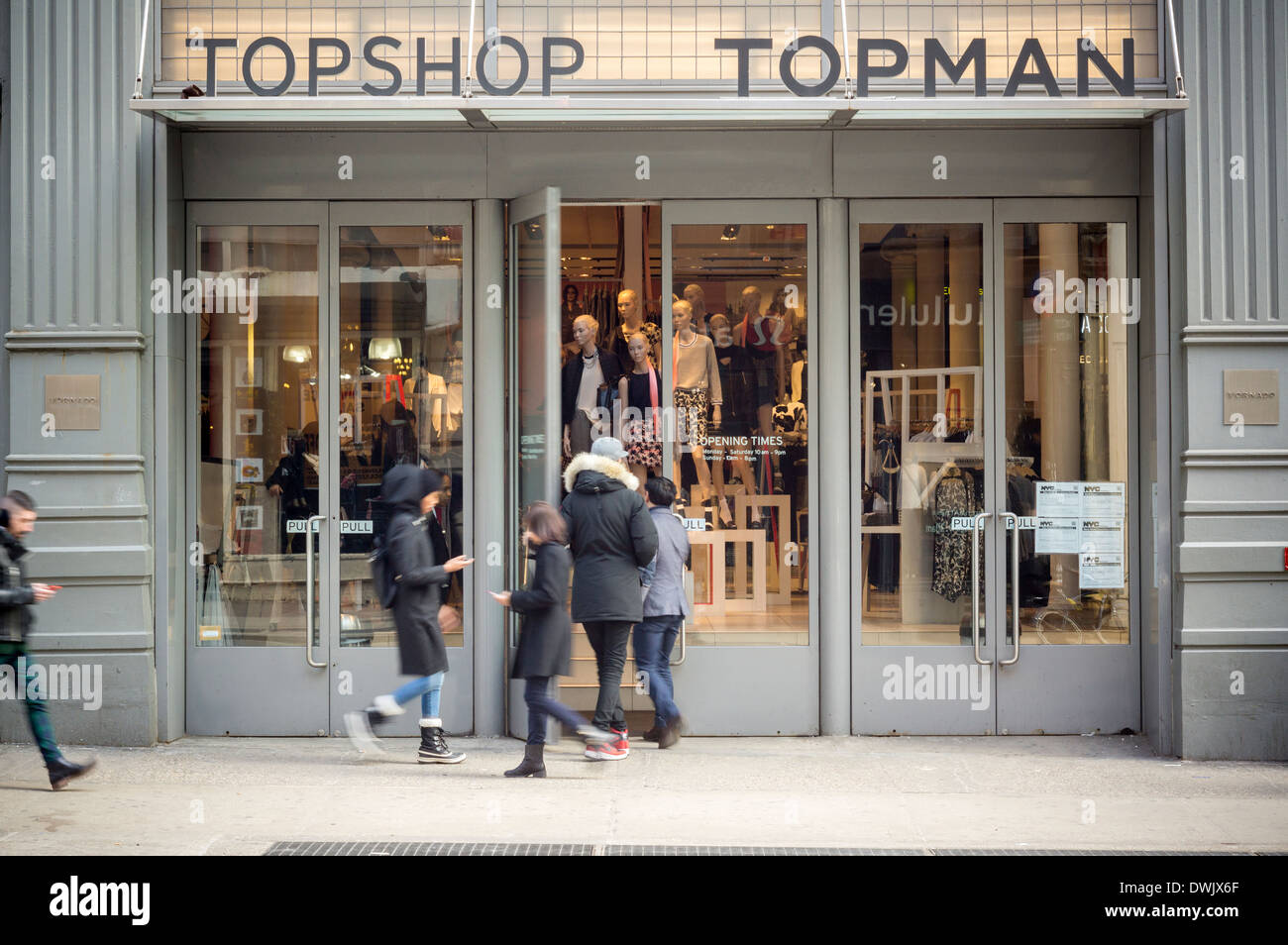 The Topshop/Topman store on Broadway in Soho in New York Stock Photo - Alamy
