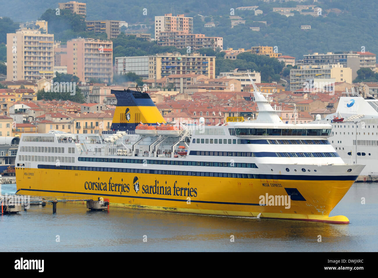 Corsica and Sardinia Ferries. Stock Photo
