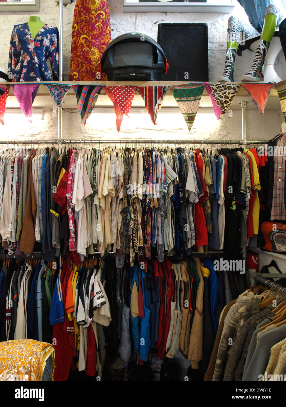 Vintage and retro shop, Truro, Cornwall, UK Stock Photo Alamy