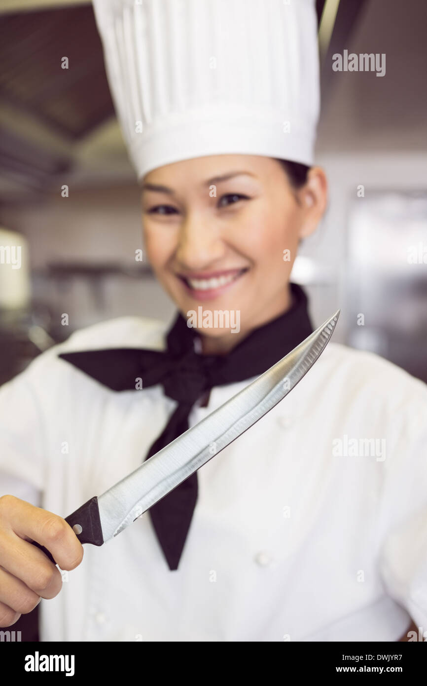 Asian female cook knife hi-res stock photography and images - Alamy