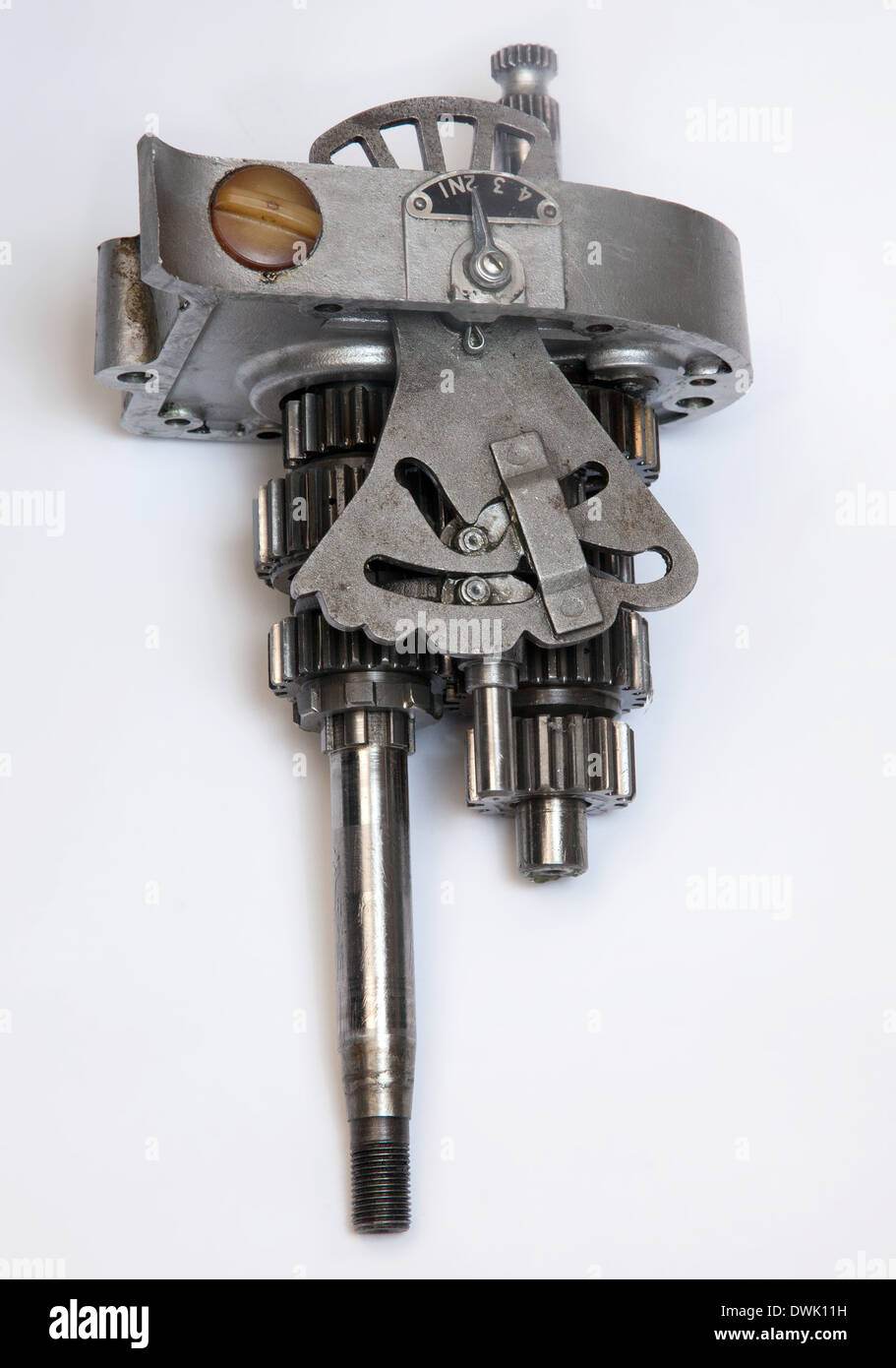 Triumph 1973 Daytona T100R gearbox cluster with selector forks and