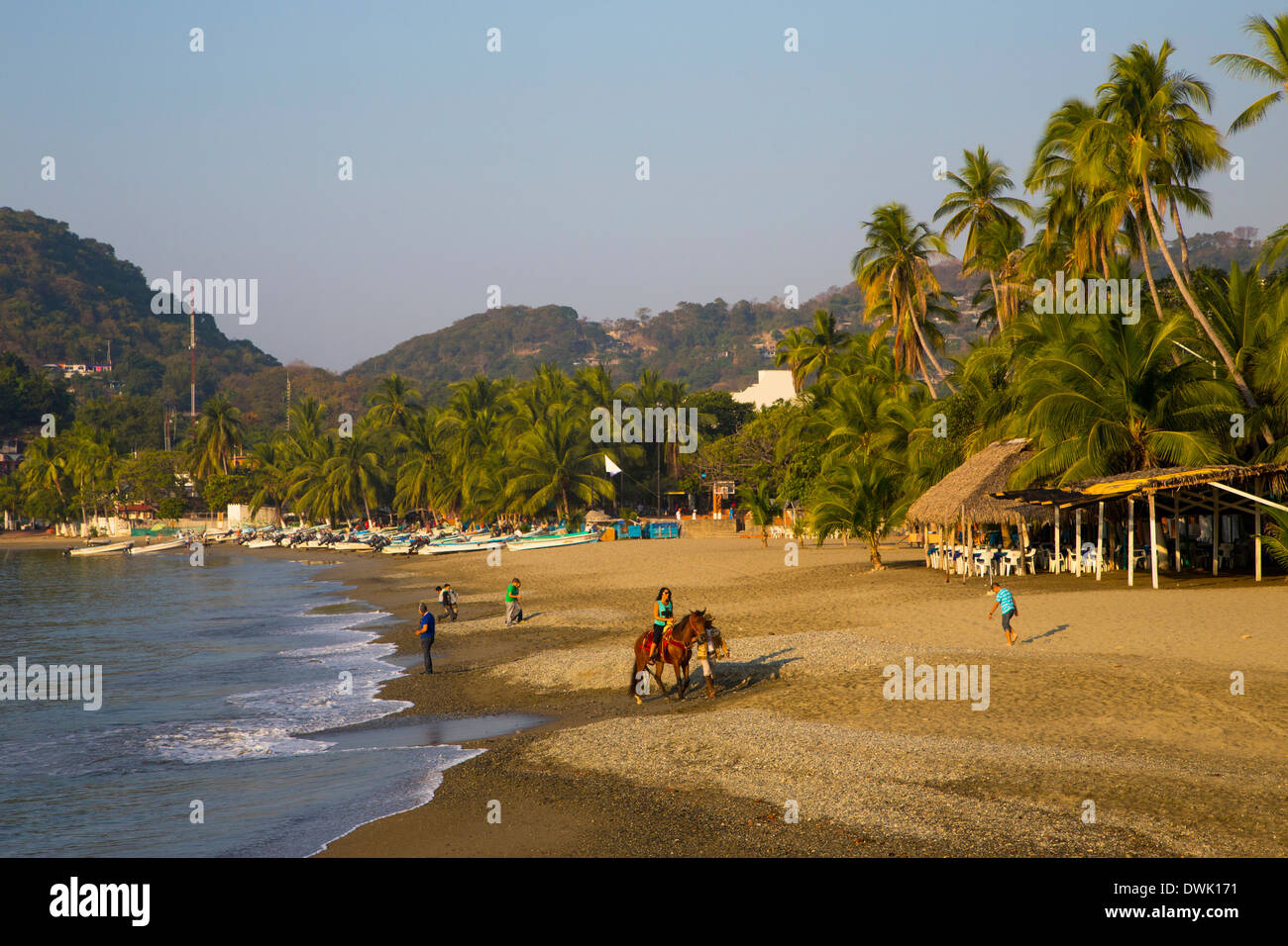 Playa Municipal, AKA Playa del Puerto Zihuatanejo, Guerrero, Mexico ...