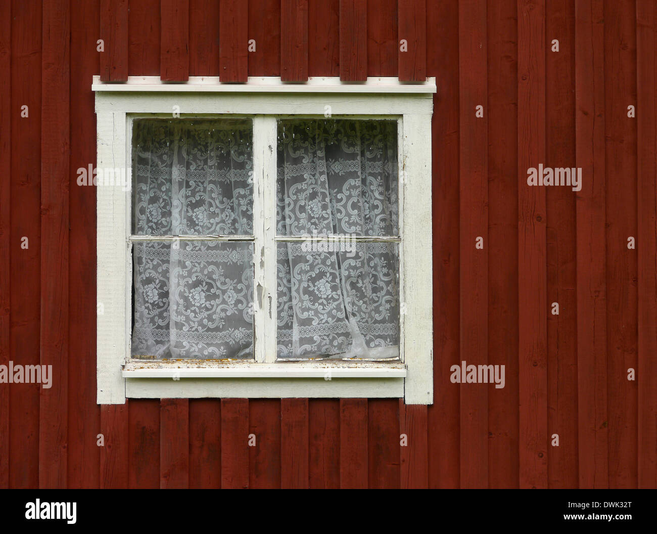 typical swedish house at lake vänern, västra götalands län, dalsland, sweden Stock Photo