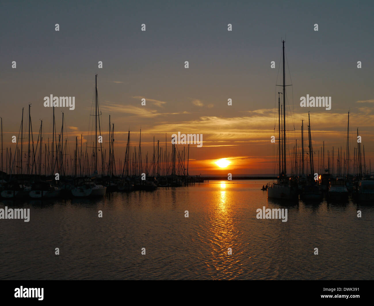 port of bogense, funen, denmark Stock Photo