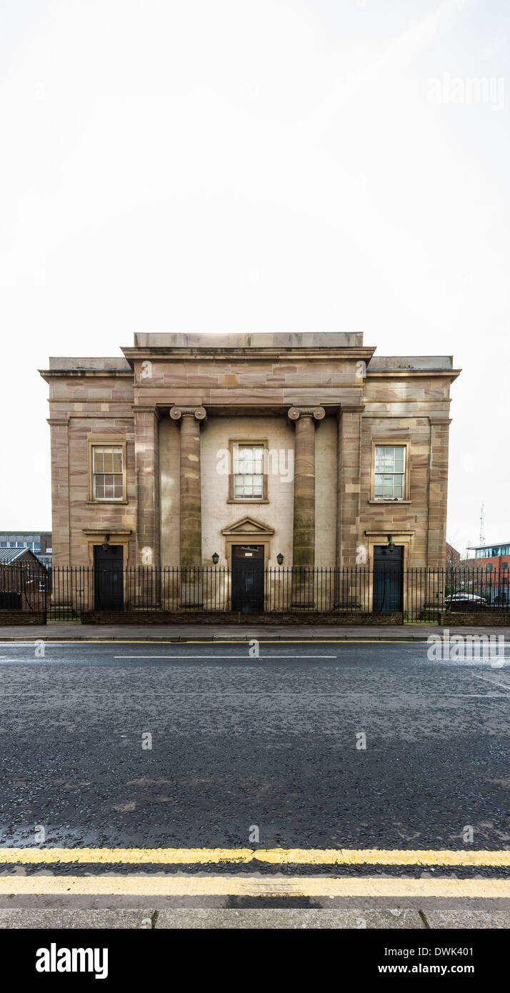 Christ Church, College Square North, Belfast, is by William Farrell and dates from 1833. It was built for the Rev Thomas Drew. Stock Photo
