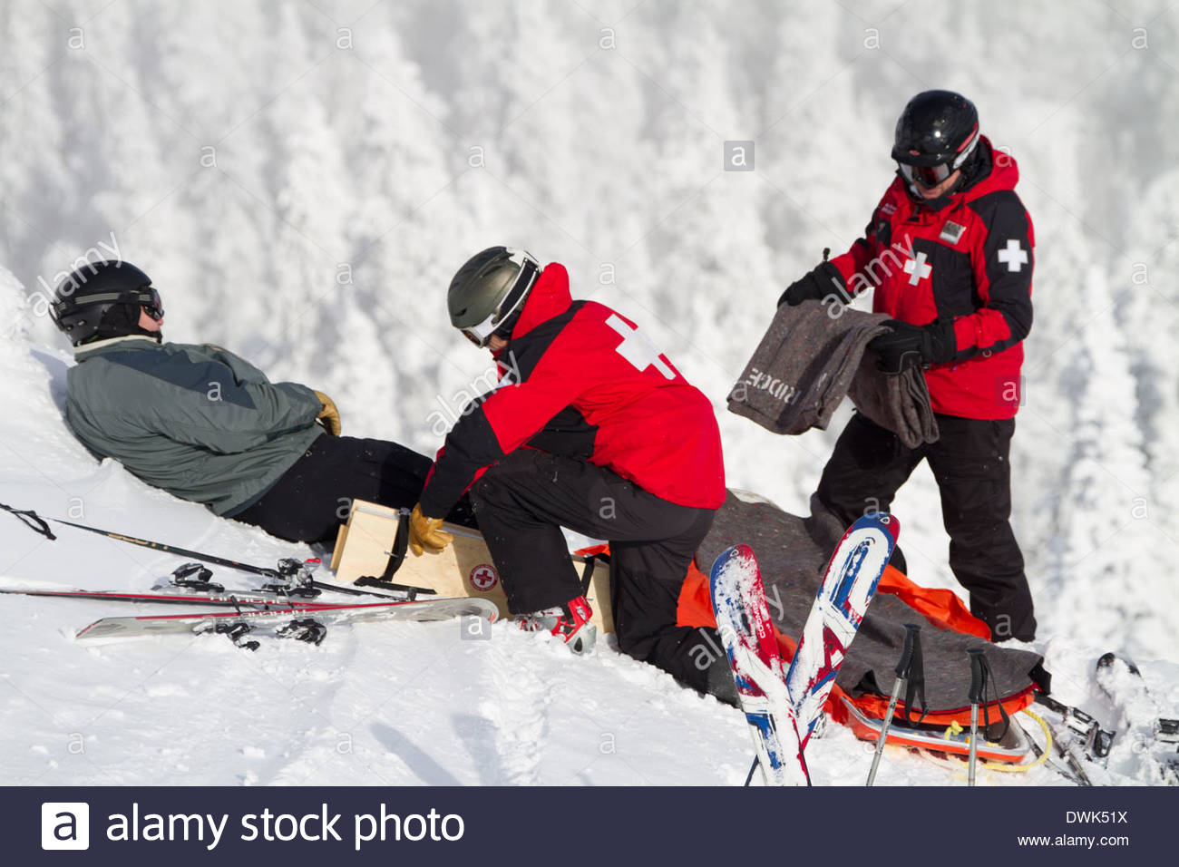 Ski Patrol Training Stock Photos & Ski Patrol Training Stock Images Alamy