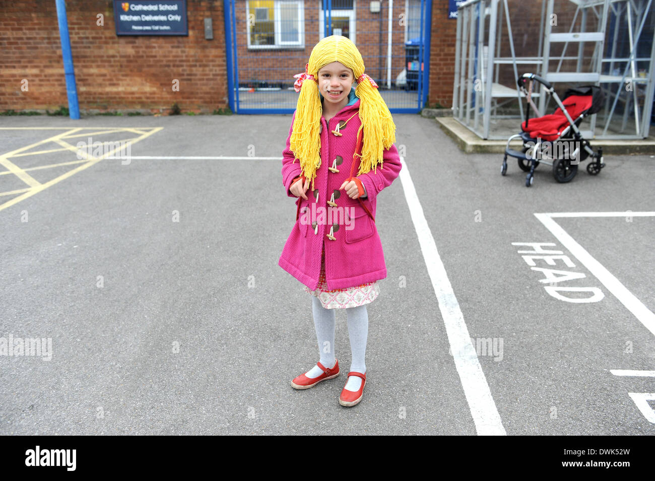 World book day at a primary school in South London, england , uk Stock Photo