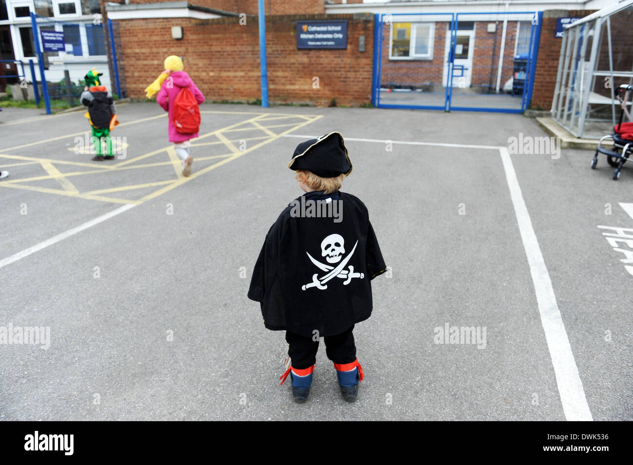 World book day at a primary school in South London, england , uk Stock Photo