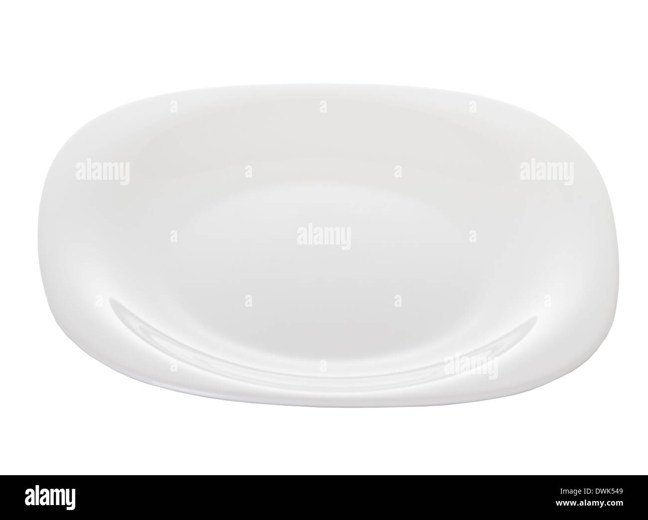 Plate, dish white isolated Stock Photo Alamy