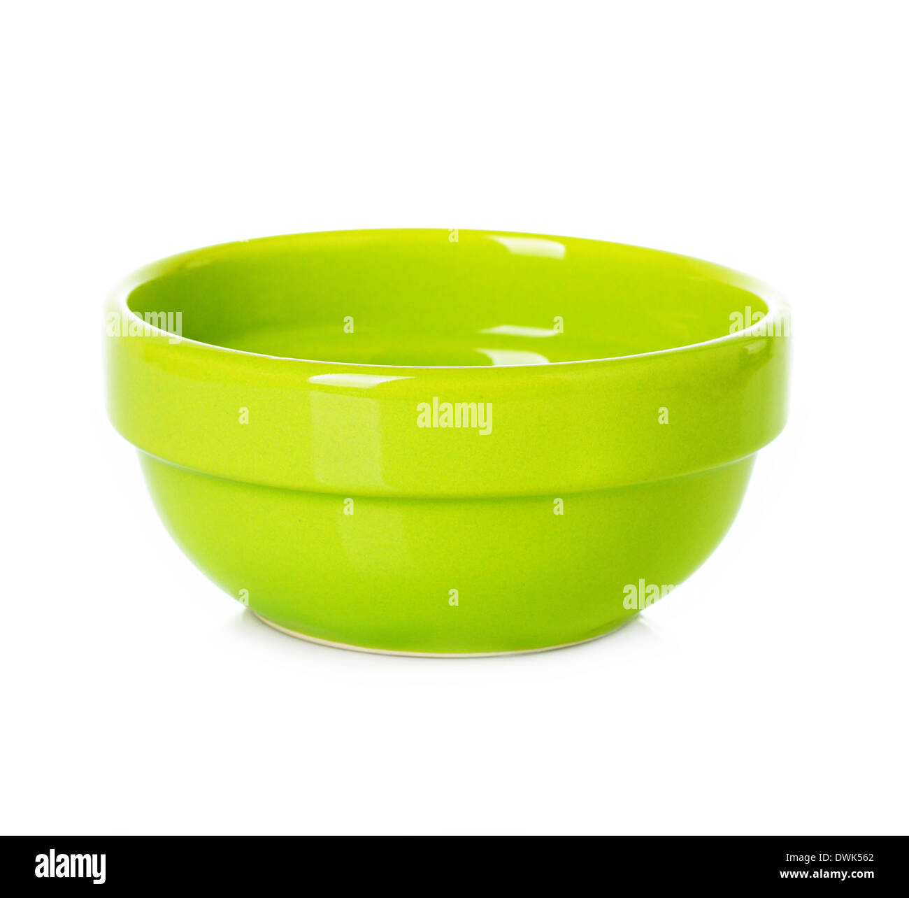 Plate, dish green isolated Stock Photo Alamy