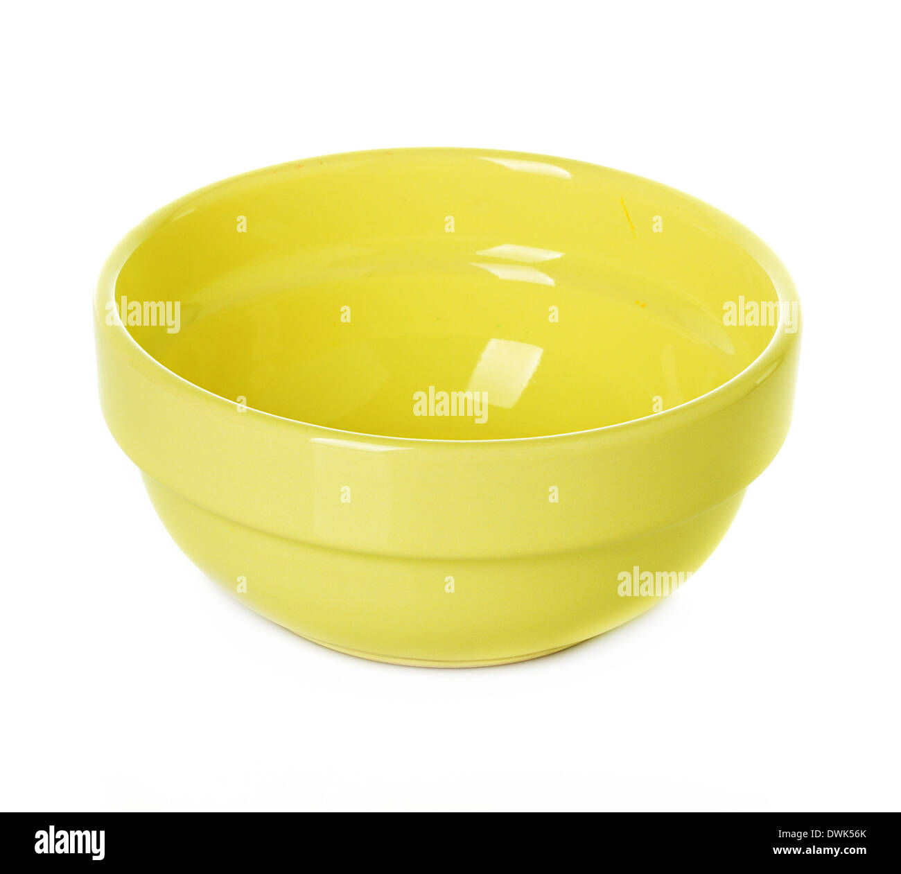 Plate, dish yellow isolated Stock Photo Alamy