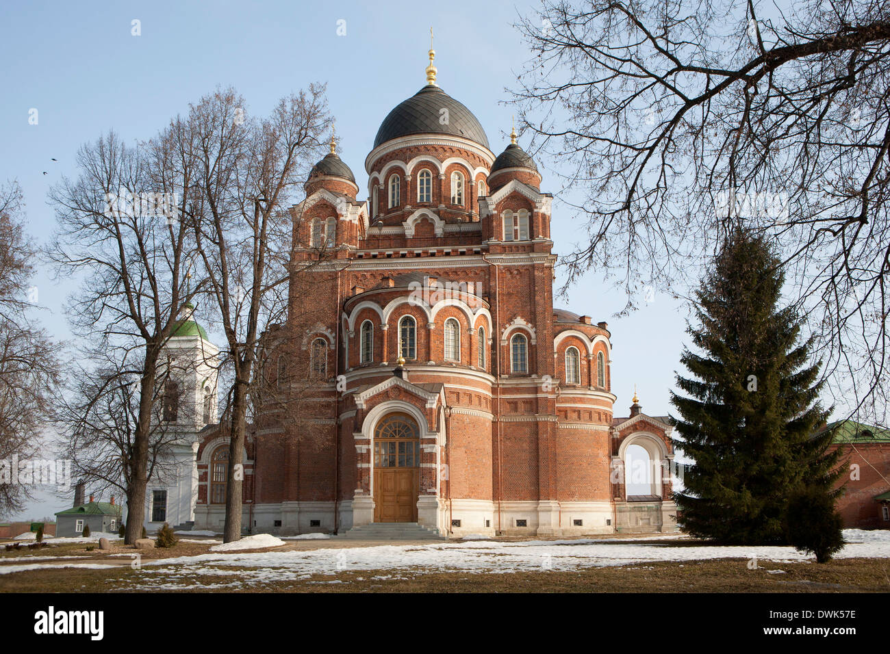 St Vladimir's Cathedral in Spaso-Borodinskiy monastery Stock Photo