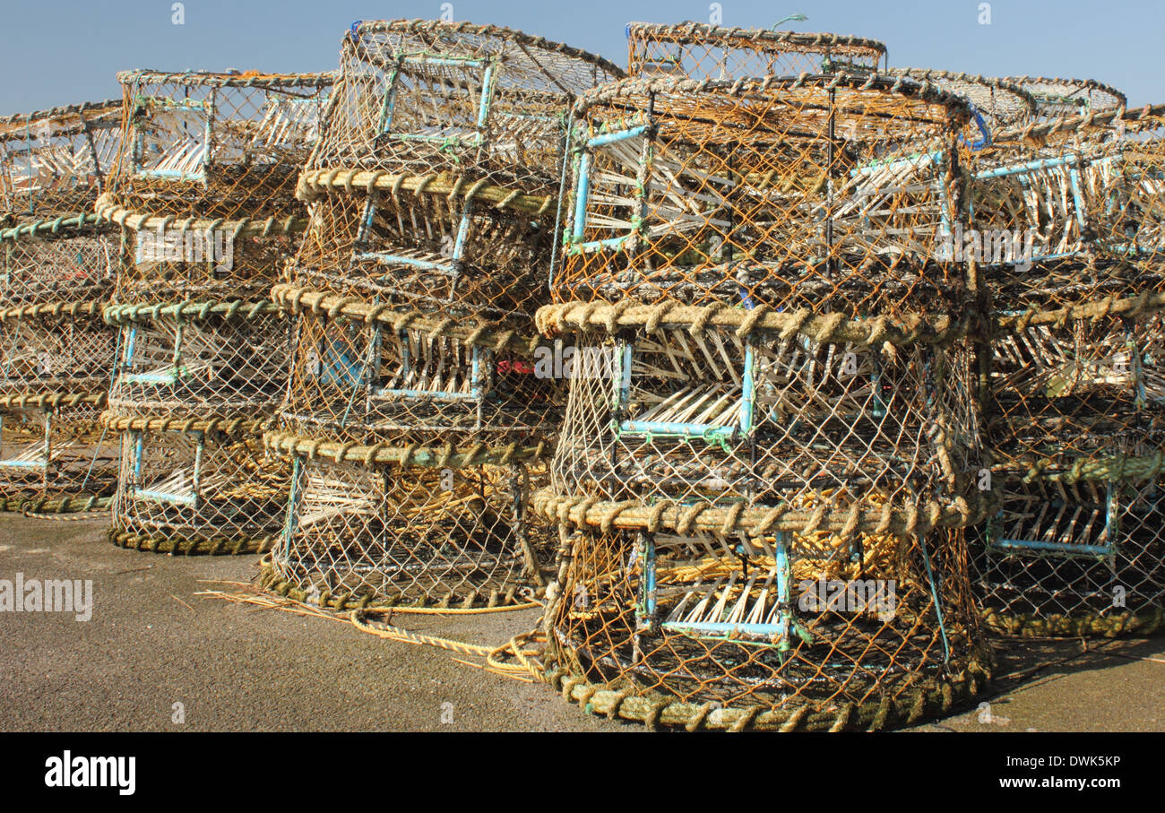 lobster and crab pots Stock Photo Alamy