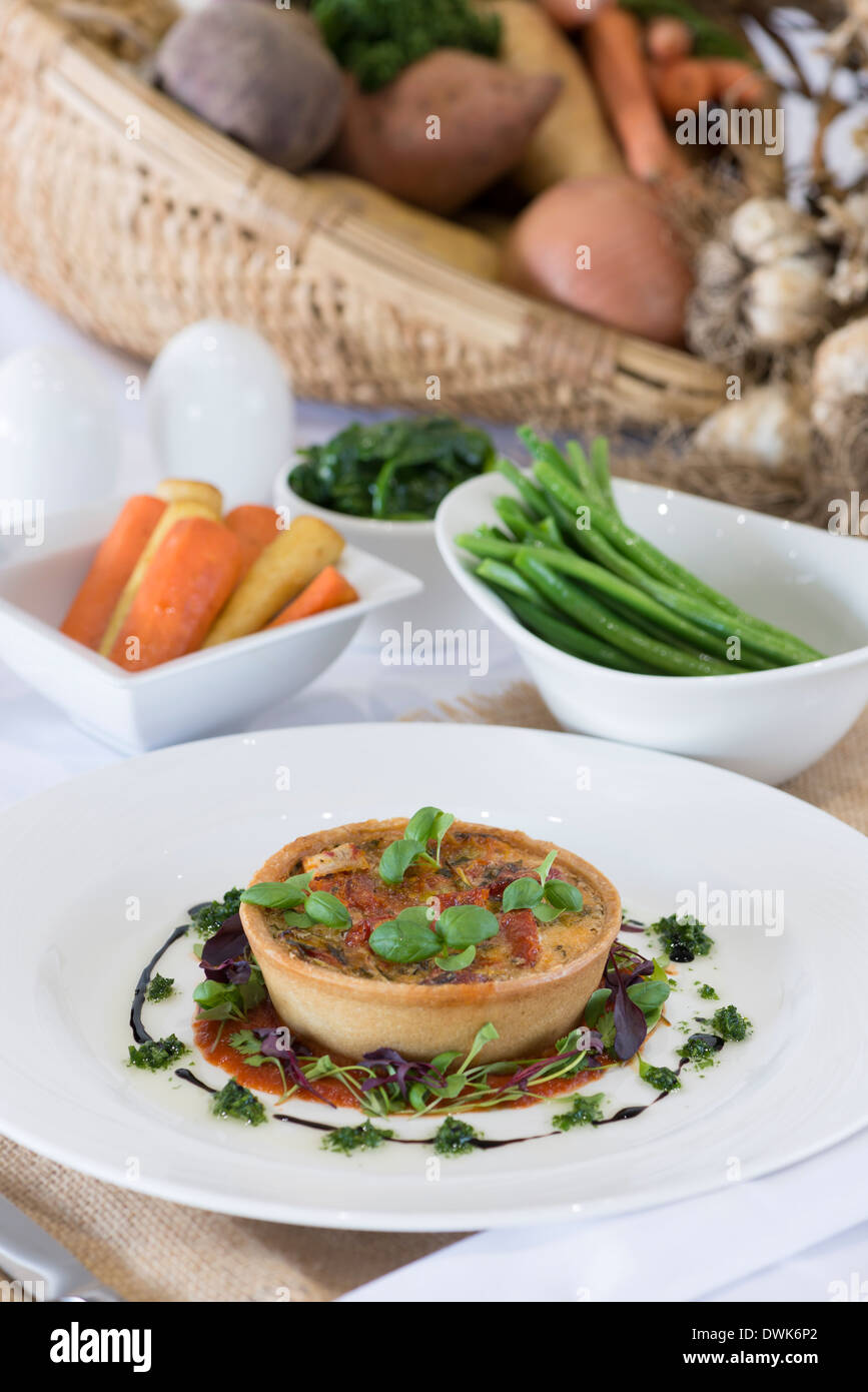 Sun dried tomato tart Stock Photo Alamy