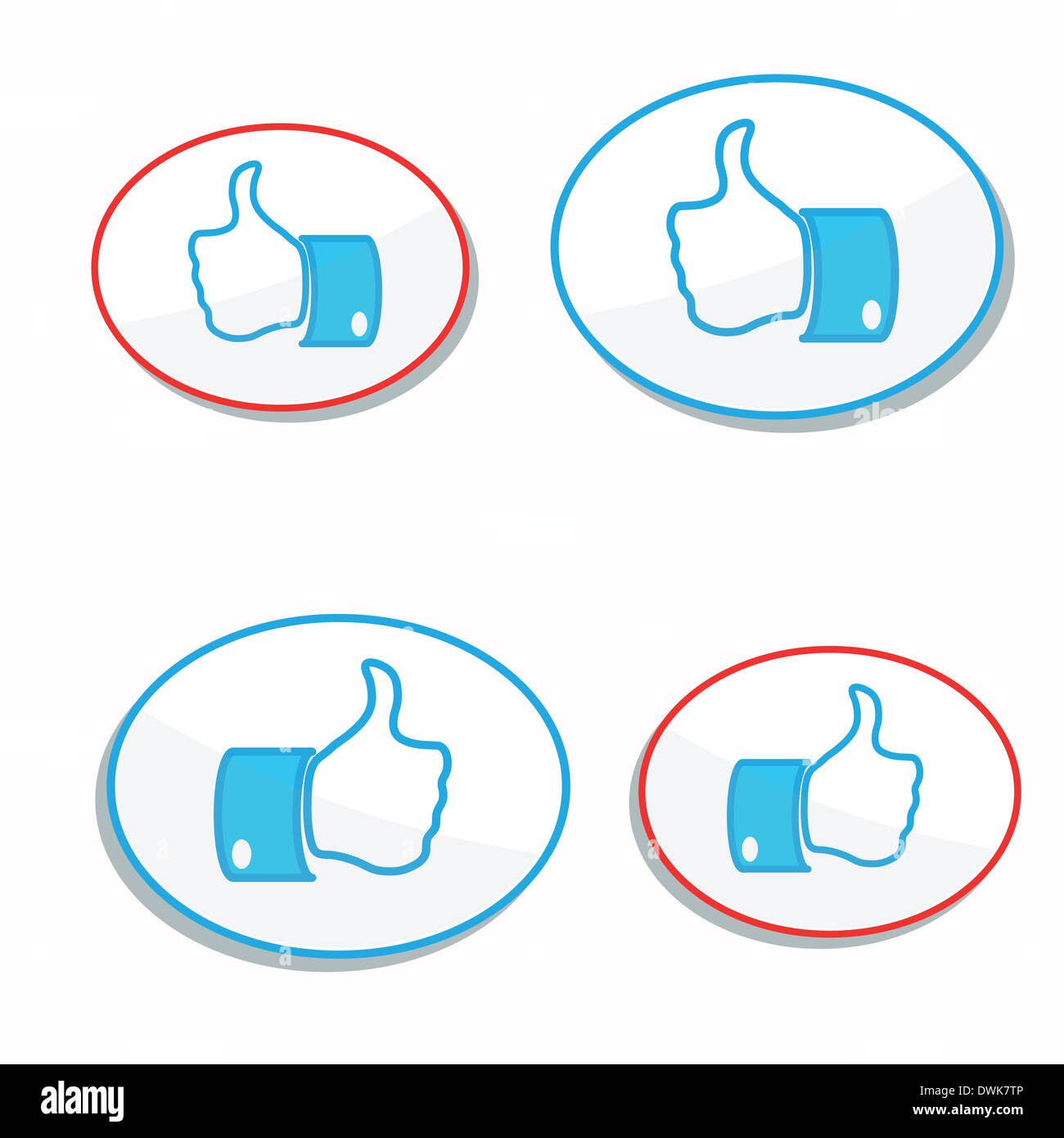 colorful illustration with like buttons for your design Stock Photo Alamy