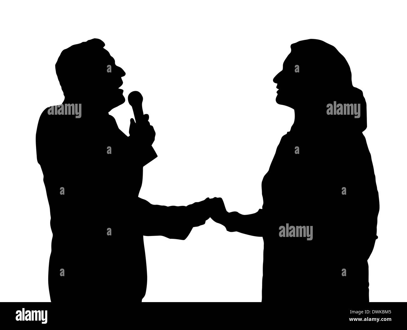 Opera singers duet Black and White Stock Photos & Images Alamy