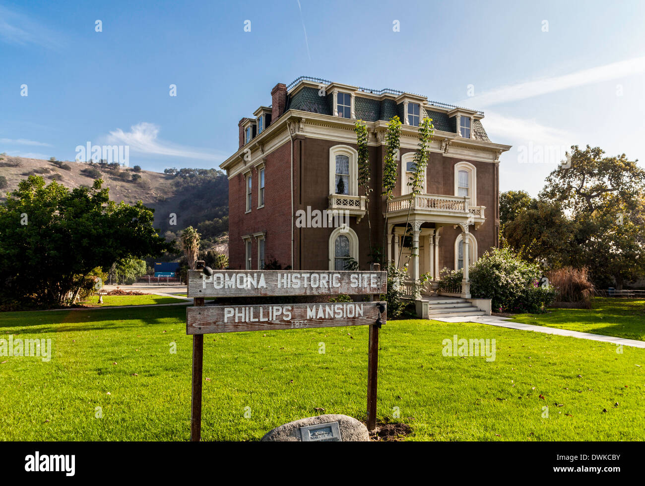 The Phillips Mansion in Pomona California a historic landmark Stock