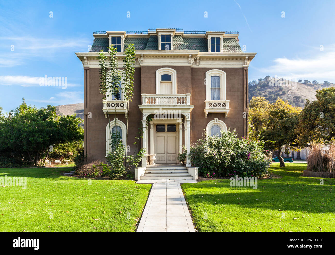 The Phillips Mansion in Pomona California a historic landmark Stock
