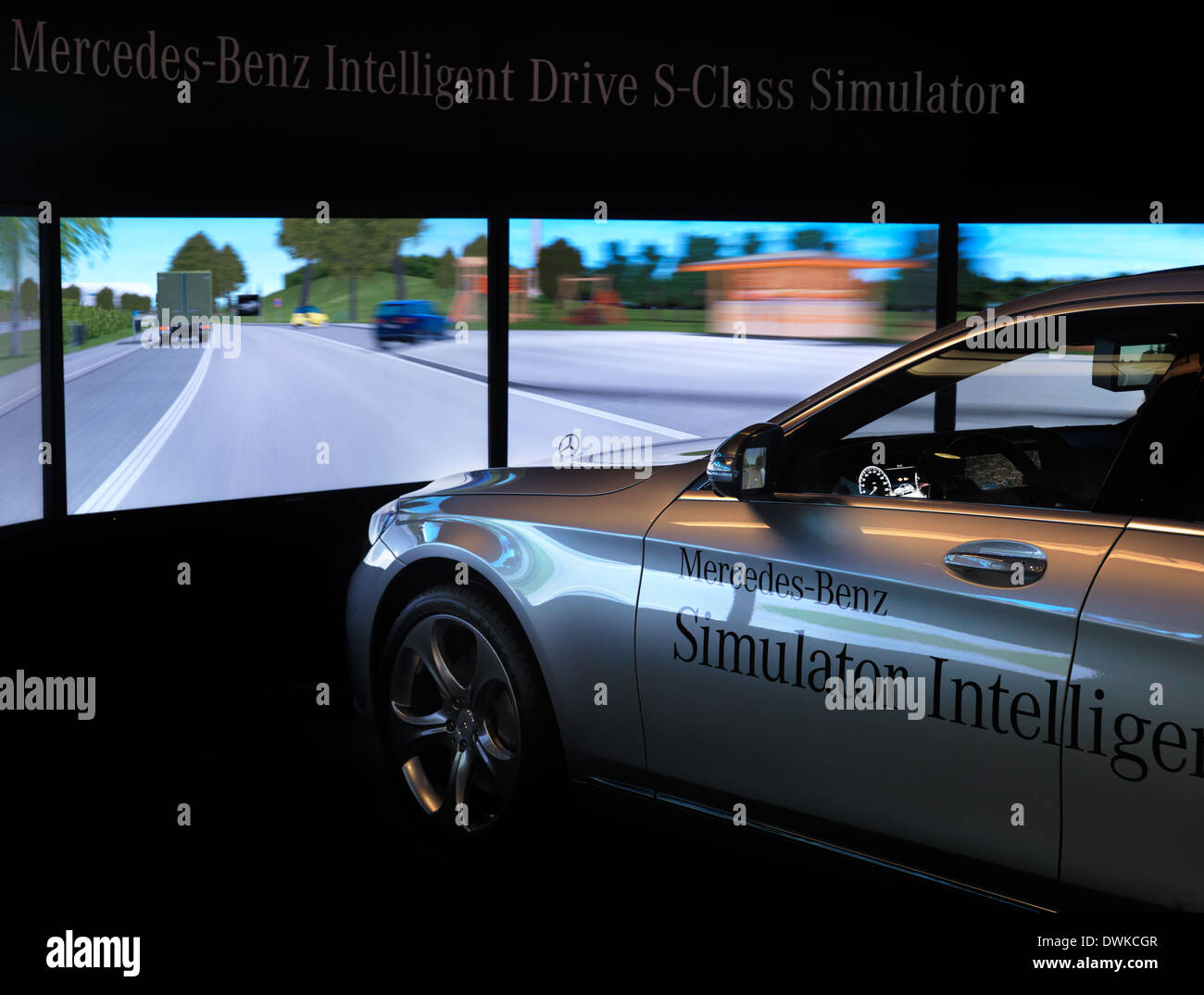 Mercedes-Benz Intelligent Drive S-Class Simulator Stock Photo