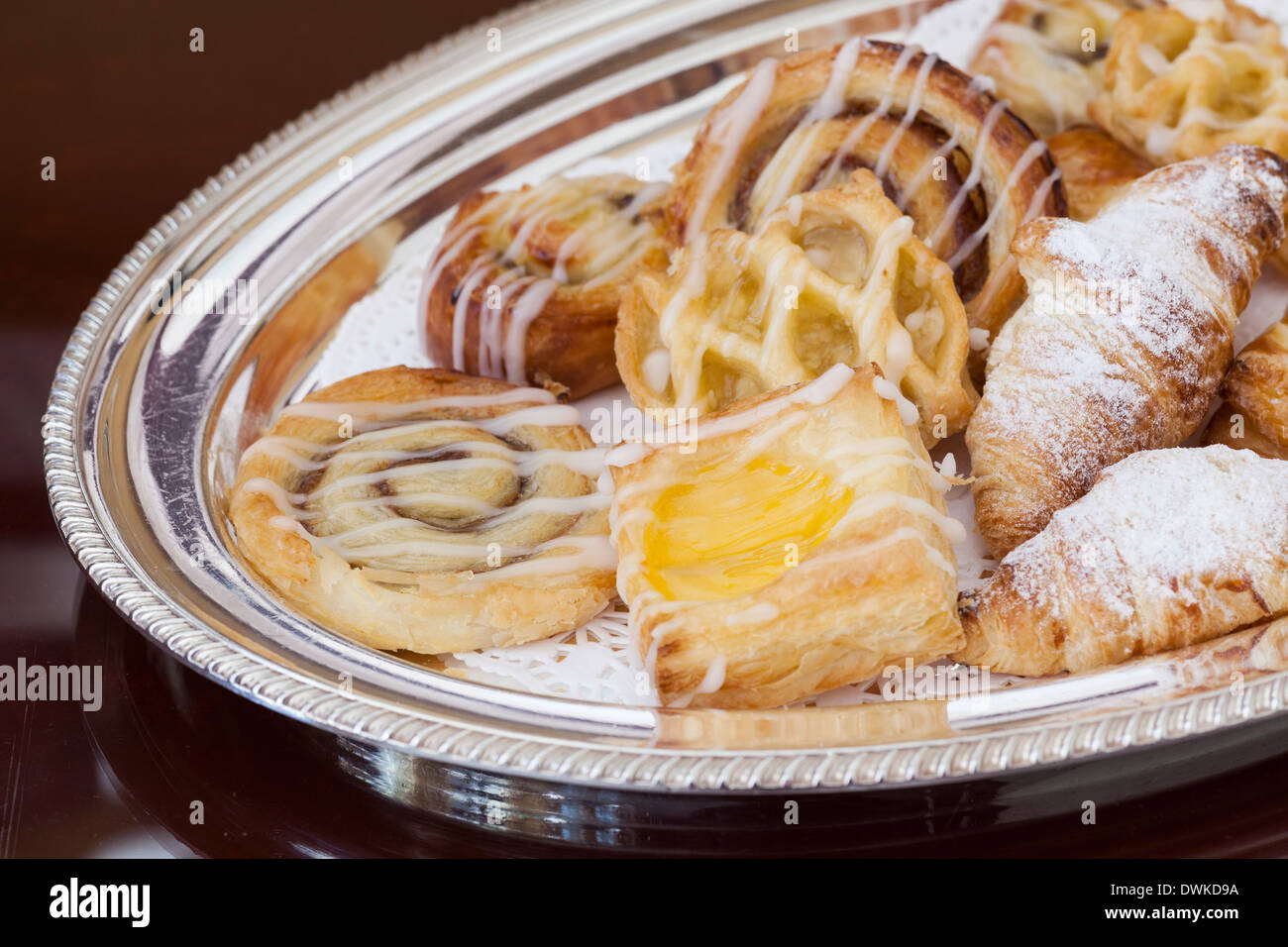 Mixed pastries Stock Photo