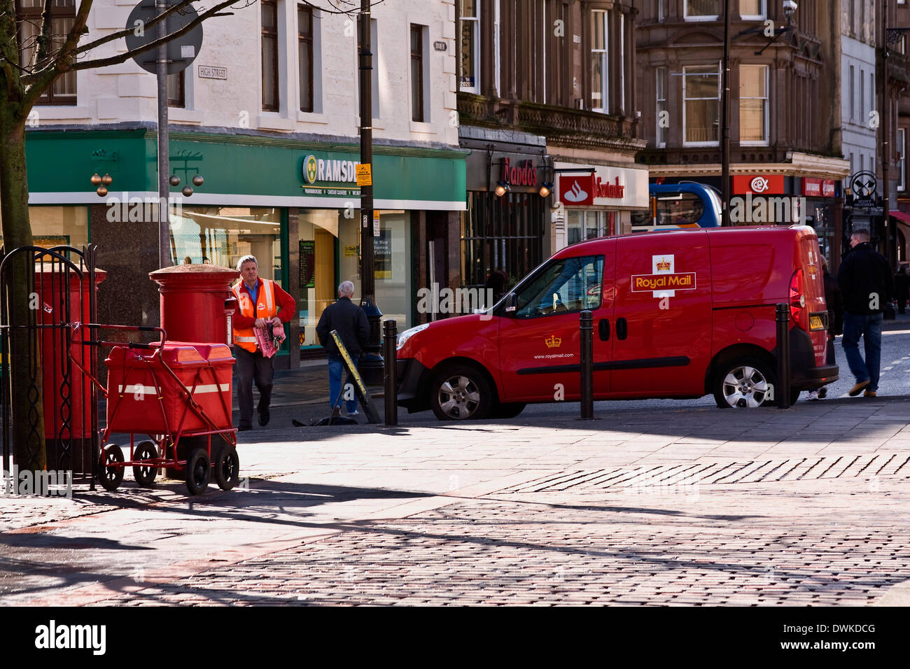 Royal mail van collecting post hires stock photography and images Alamy