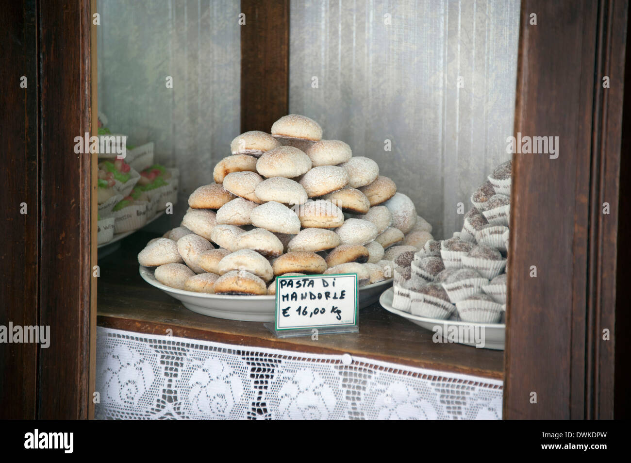 Marzipan cakes, Erice Stock Photo