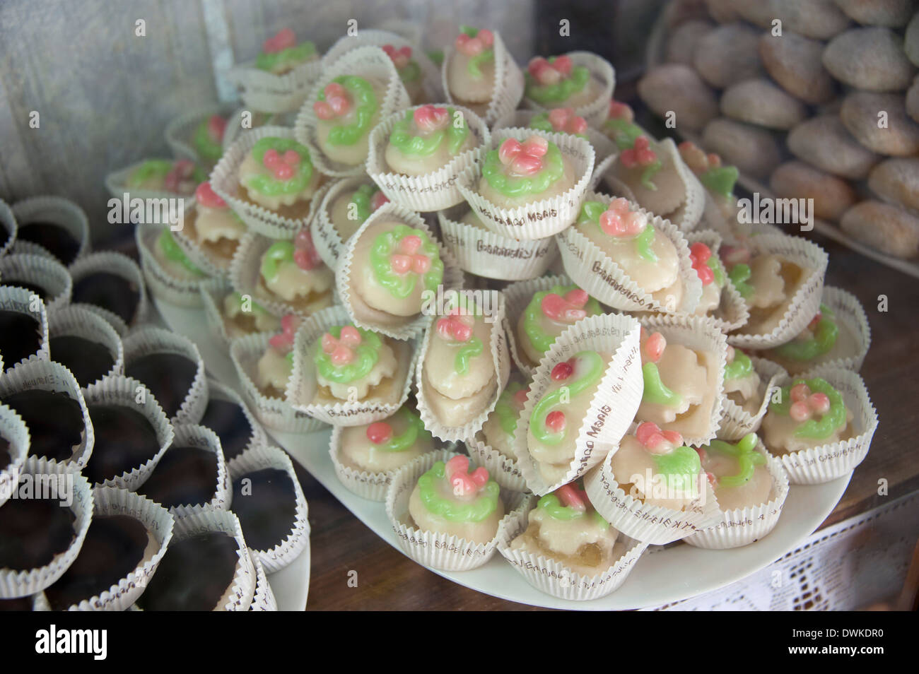 Marzipan cakes, Erice Stock Photo