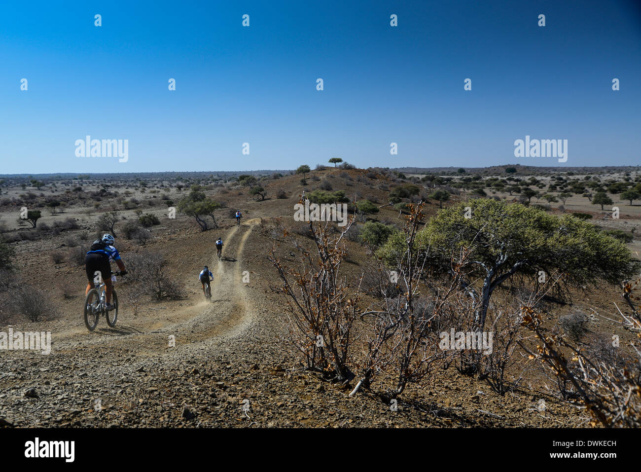 Mountain bikers take part in the FEDHEALTH Tour de Tuli mountain bike